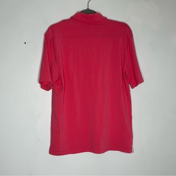 Johnnie-O Size Medium Hangin' Out Pink Stretch Pocket Polo - Picture 4 of 4